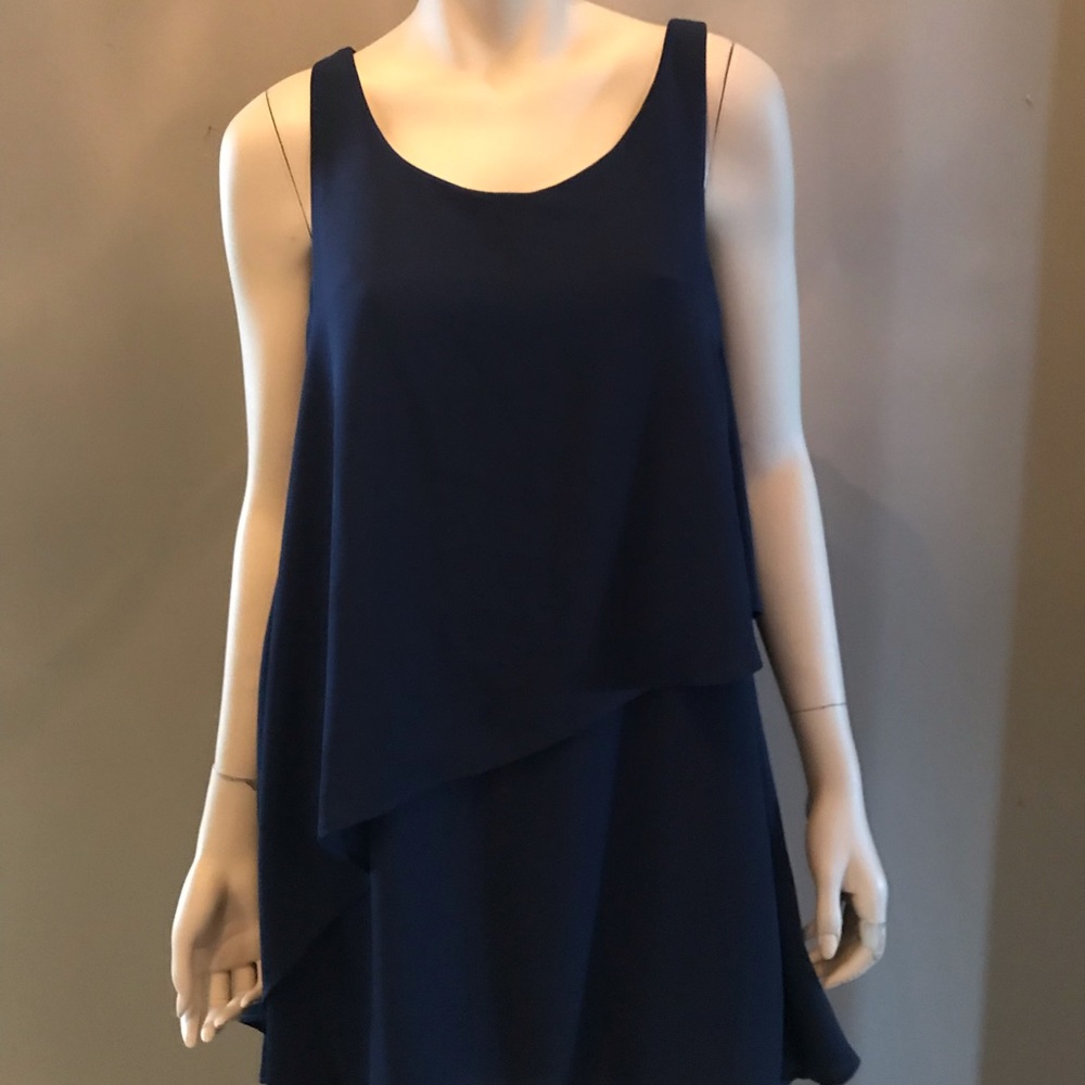 Navy shift dress